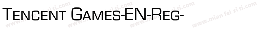 Tencent Games-EN-Reg字体转换